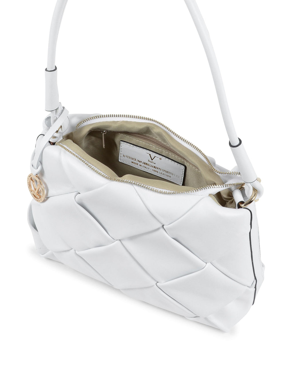Bolso de hombro para mujer V Italia blanco V10230 52 SAUVAGE BIANCO