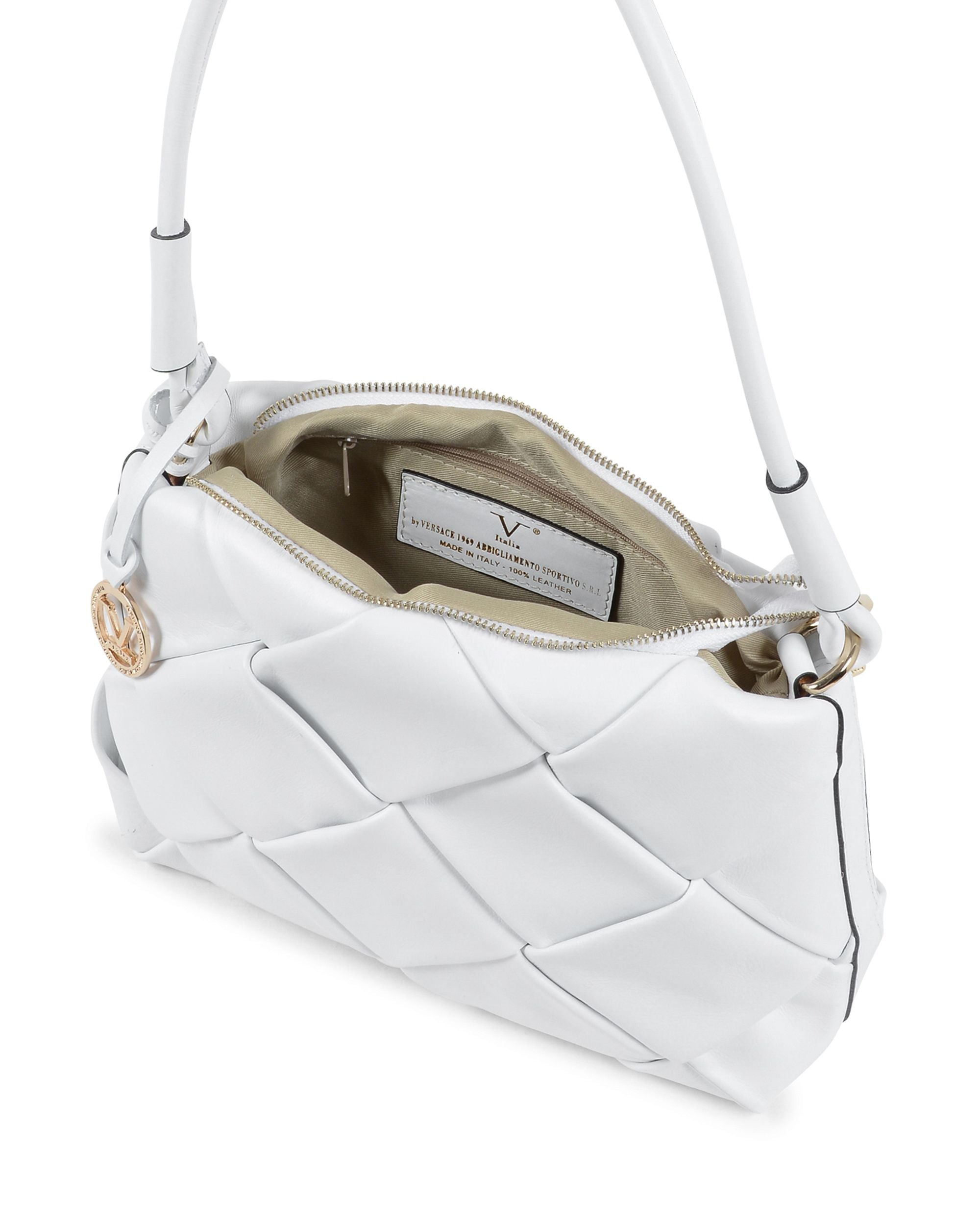 Bolso de hombro para mujer V Italia blanco V10230 52 SAUVAGE BIANCO