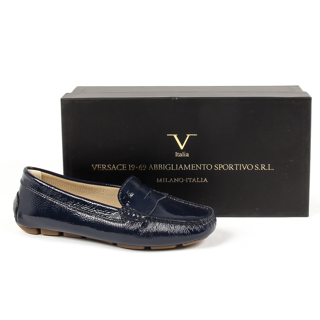 V 1969 Italia Womens Loafer Blue AMALFI
