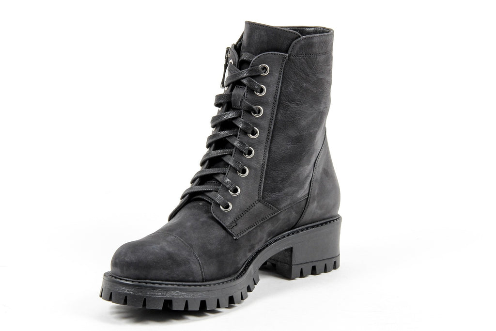 Bota corta para mujer V 1969 Italia B1476 NABUK NERO