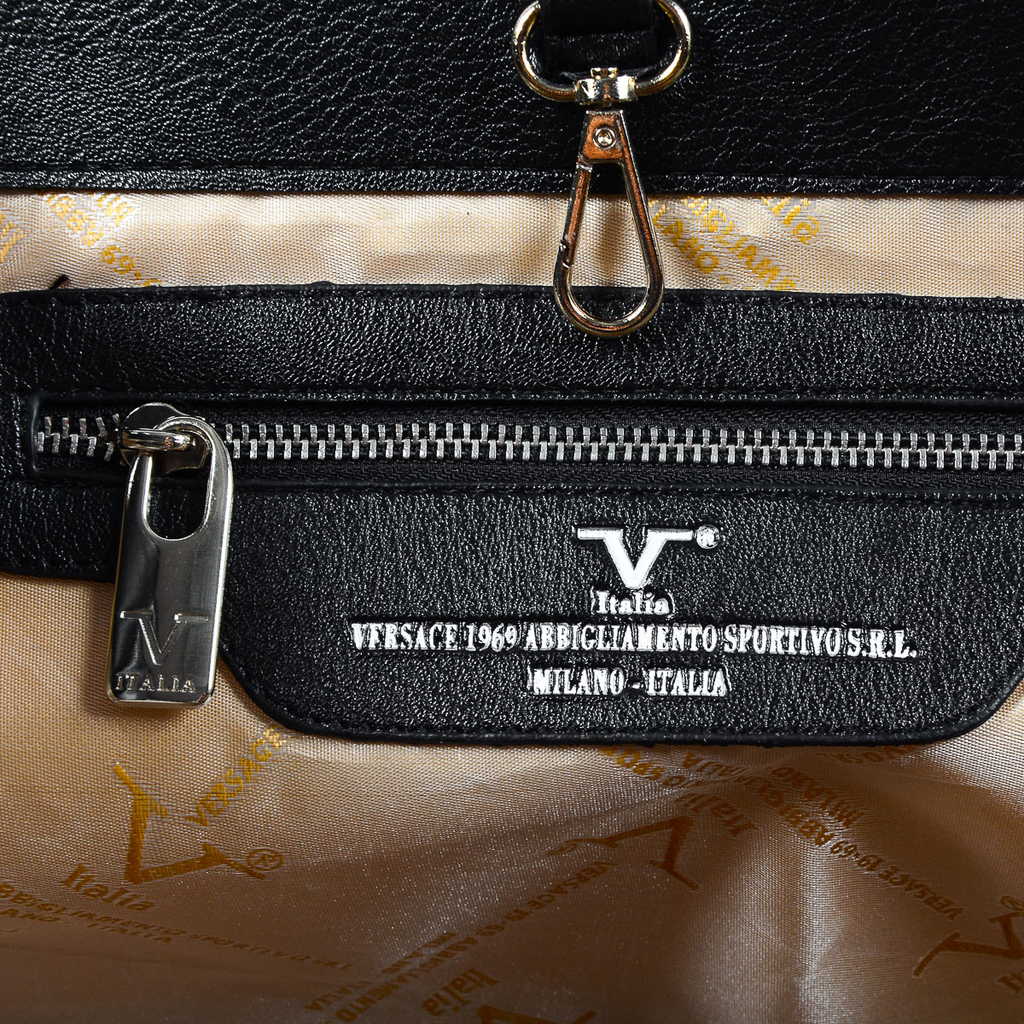 V 1969 Italia Womens Handbag Black MARION