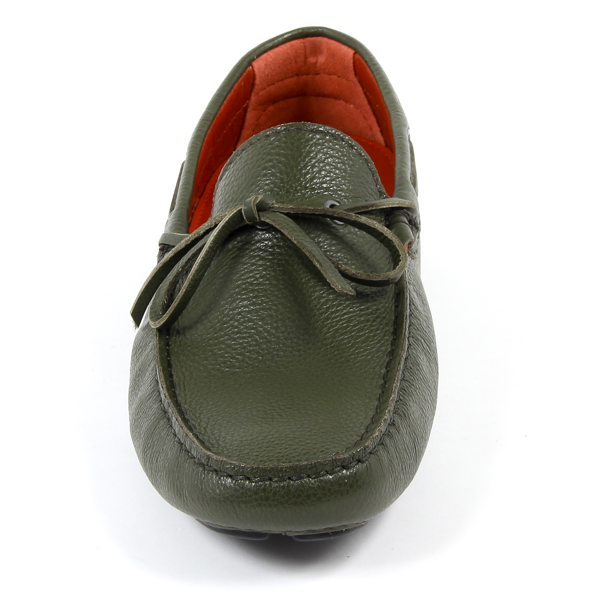 Mocasines V 1969 Italia para hombre, color verde ADAM