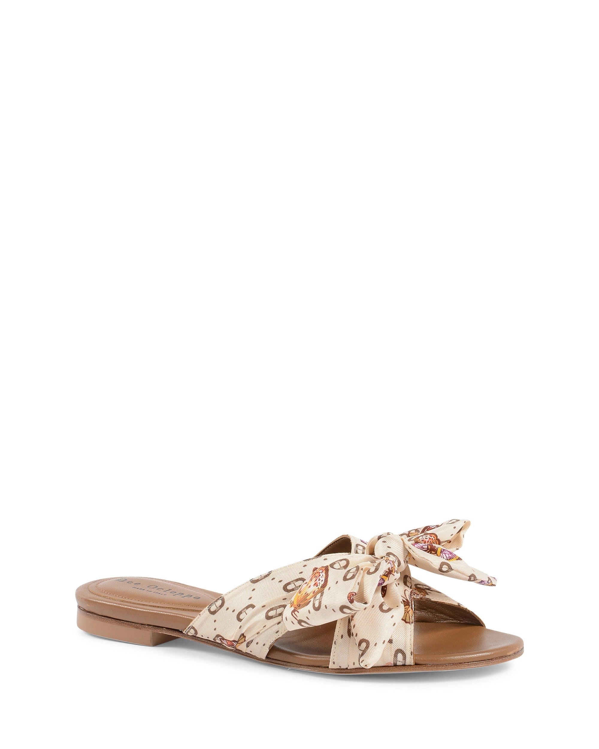 Emma Bow Mule color tostado