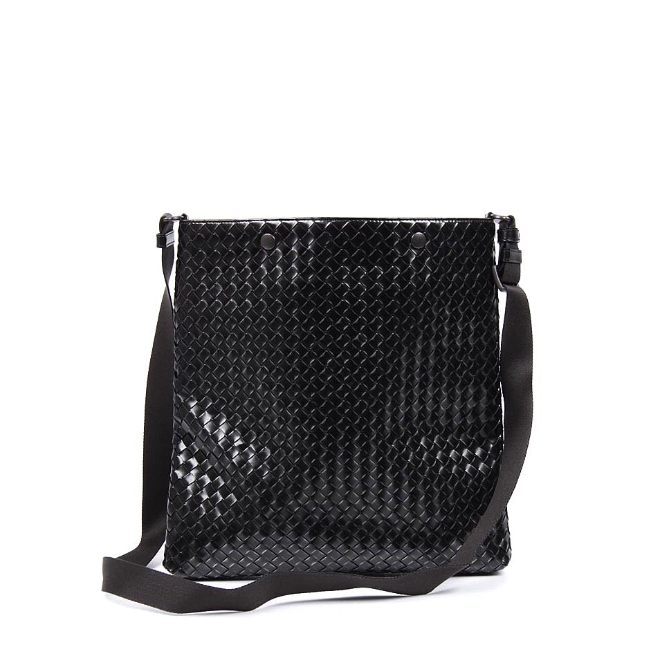 Tracolla Messenger intrecciato Mujer Bottega Veneta Nero 344801 VAGJ1 1261F