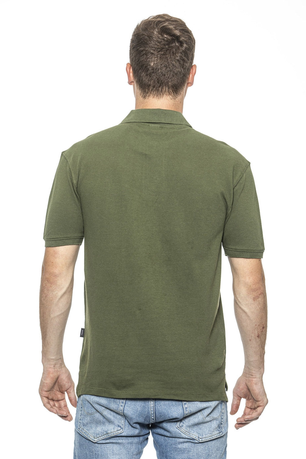 19V69 Italia Polo Hombre Verde RICAMO OLIVA