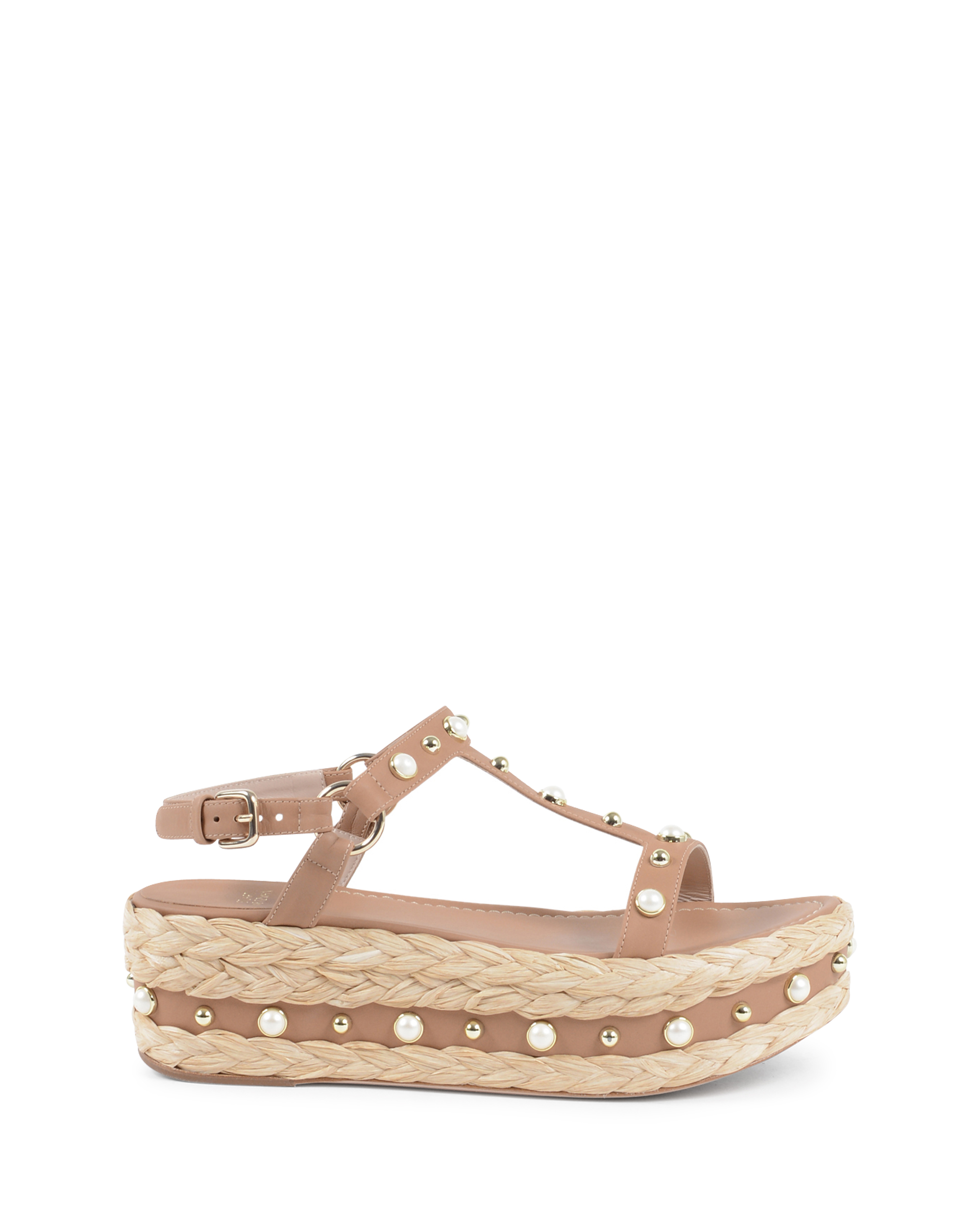 Sandalias de plataforma Stuart Weitzman para mujer en color tostado BERAFFIA