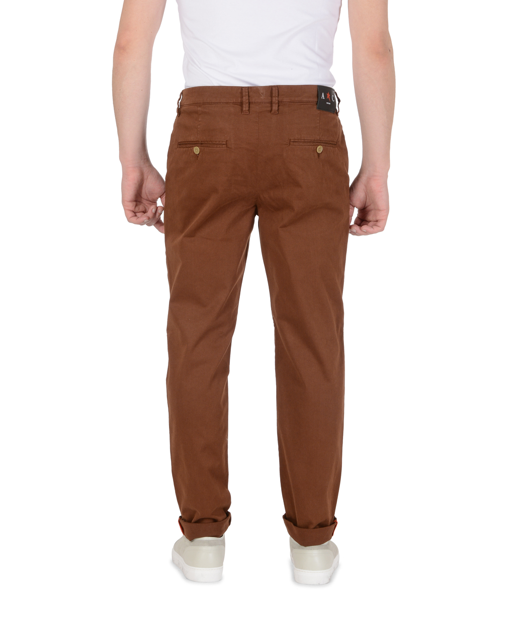 Andrew Charles Mens Trousers Regular Fit RAMY BROWN