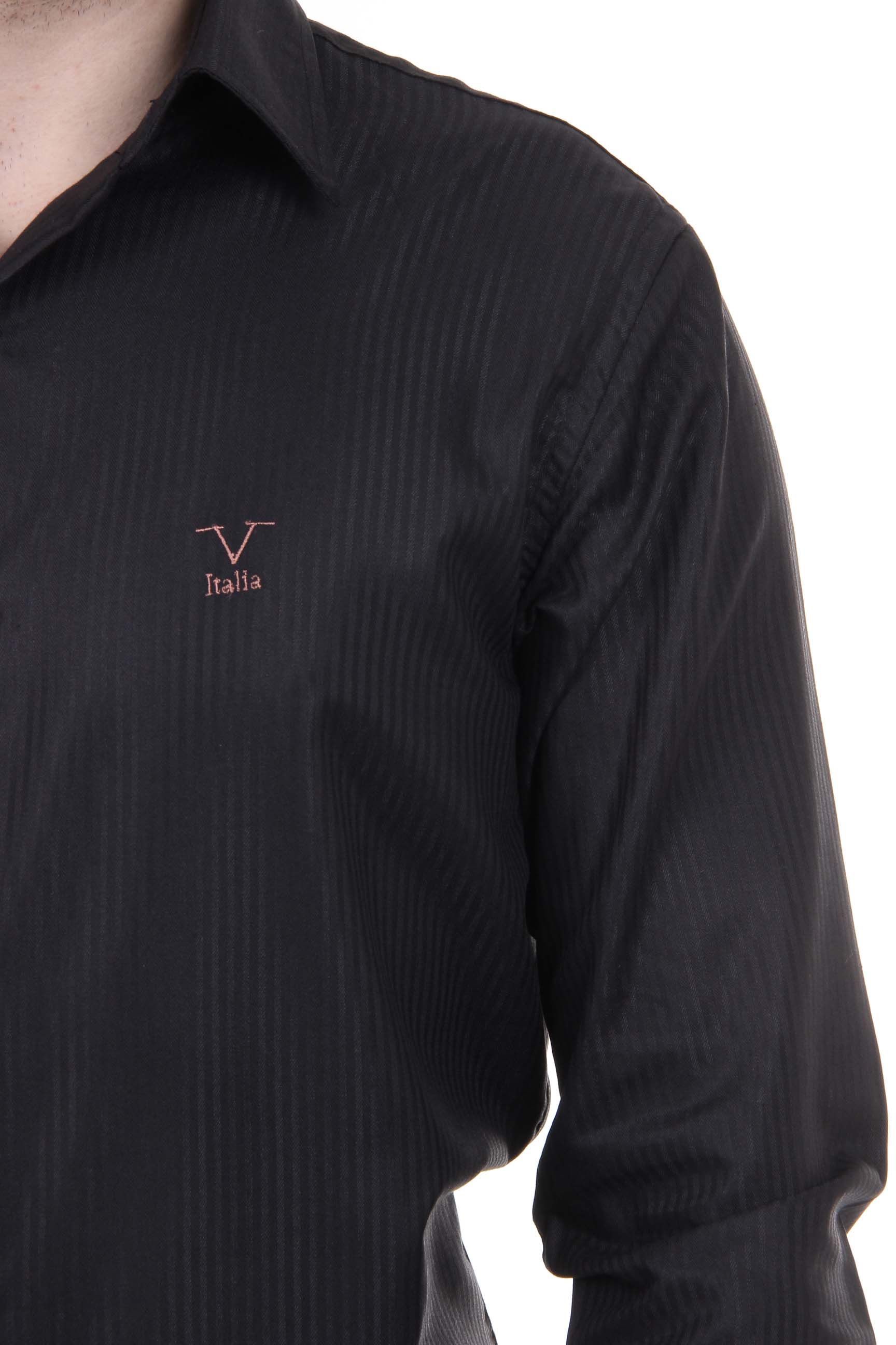 Camisa V 1969 Italia para hombre negra SANDRO