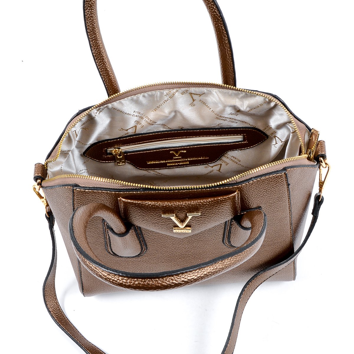 V 1969 Italia Womens Handbag Bronze PRIMULA