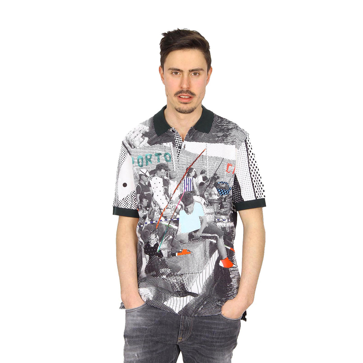 Polo Dolce & Gabbana de manga corta para hombre G8EL8T G7AXU S9000