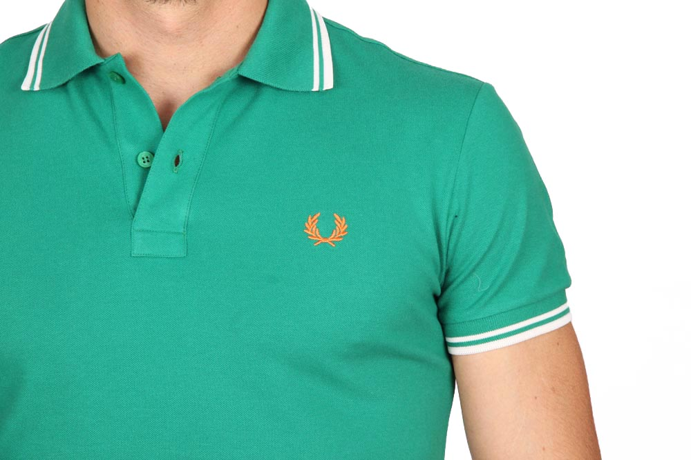 Polo Fred Perry para hombre verde 30162009 3094