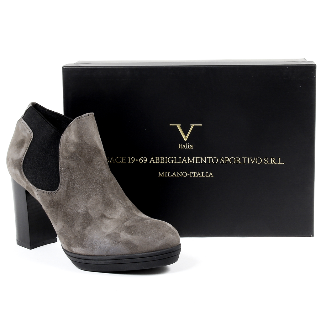 V 1969 Italia - Botines de tacón para mujer color topo GRACY