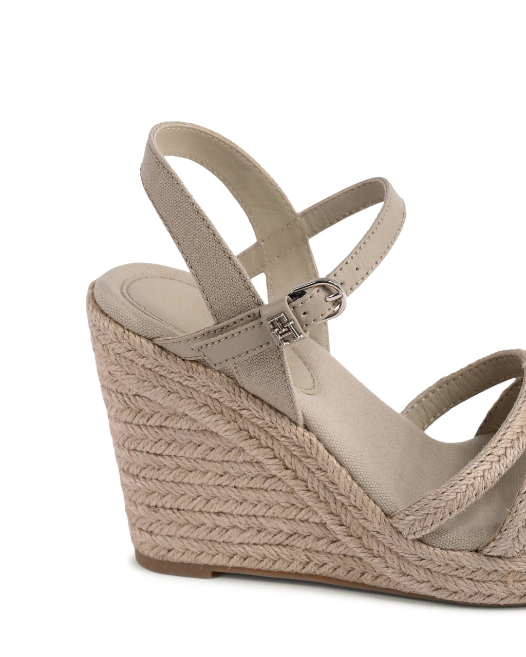 Tommy Hilfiger - Sandalias de cuña para mujer, color caqui, FW0FW07220RBT