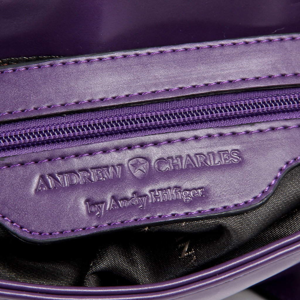 Bolso de mano para mujer Andrew Charles morado SKYLA