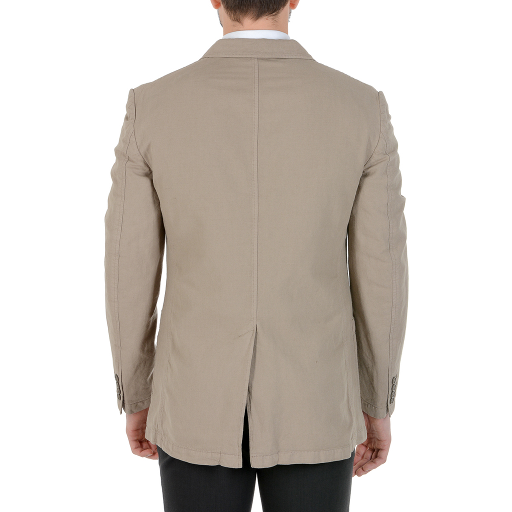 Chaqueta Faconnable para hombre de manga larga beige COLIN