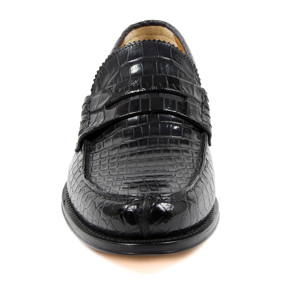Mocasín de piel de cocodrilo de lujo