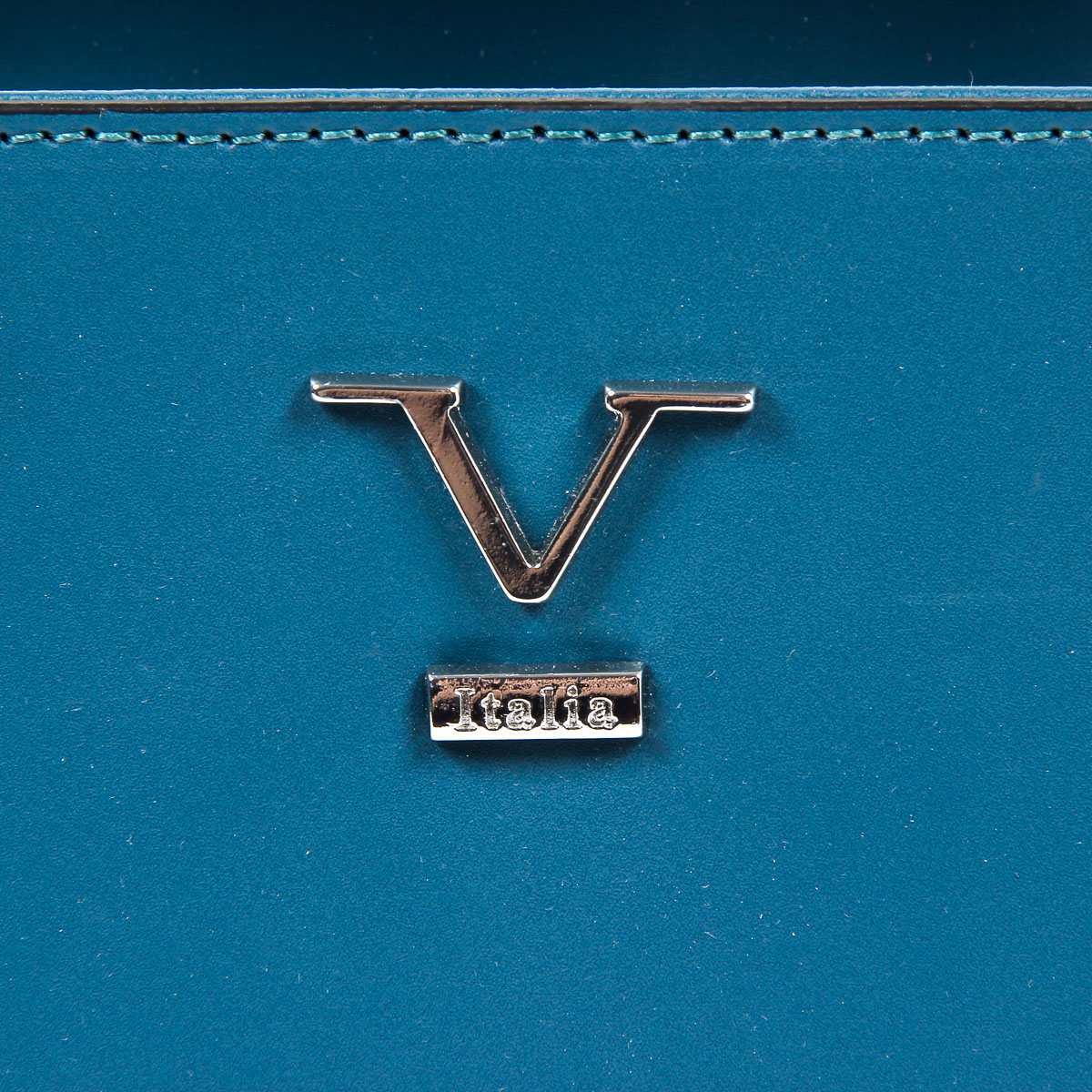 Bolso de mano para mujer V 1969 Italia V008-S RUGA PETROLIO