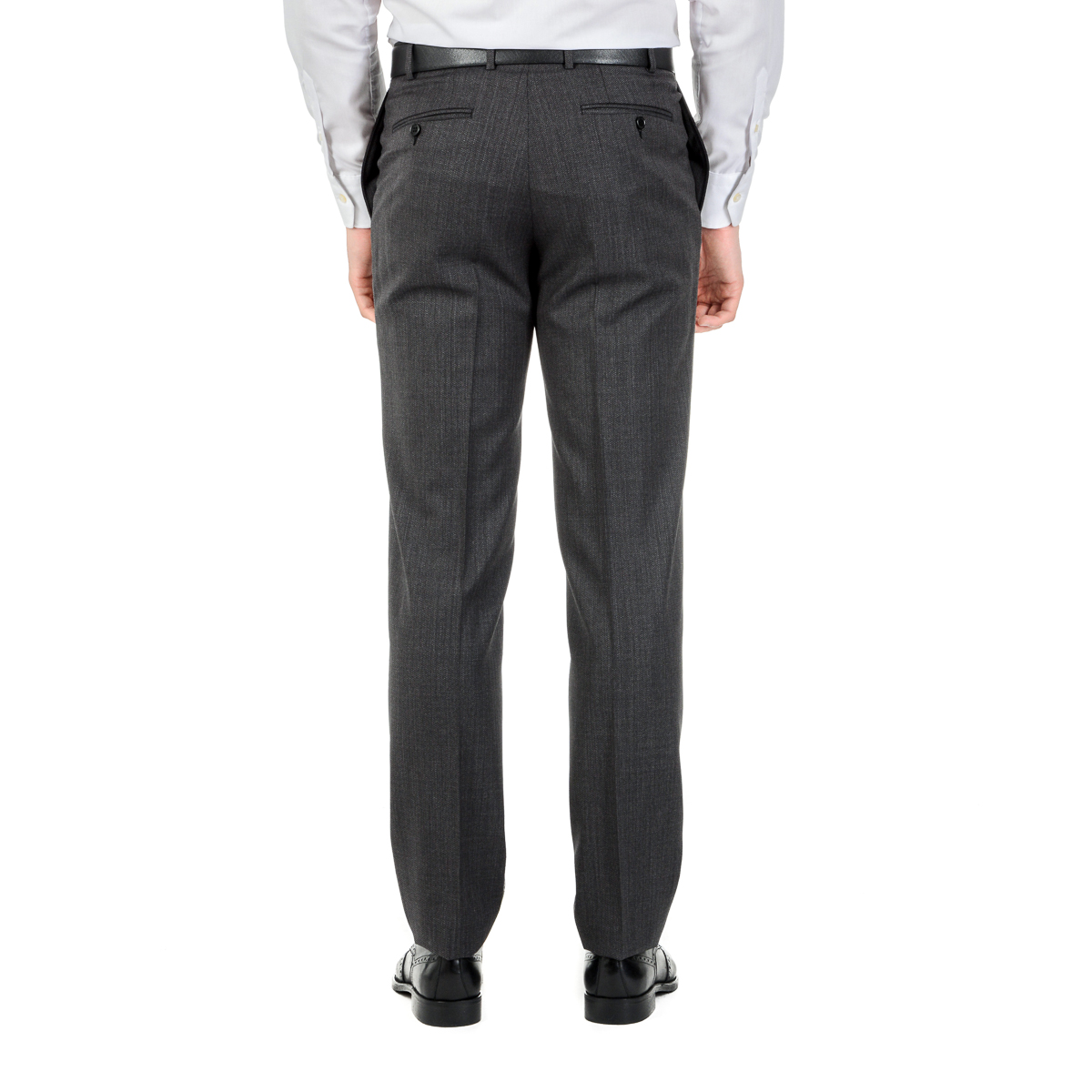 Canali Mens Suit Long Sleeves Dark Grey