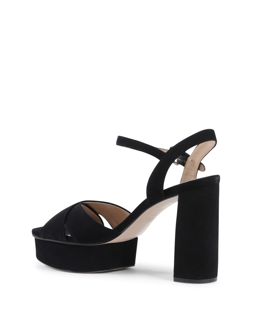Stuart Weitzman Sandalia para mujer negra EXPUESTA
