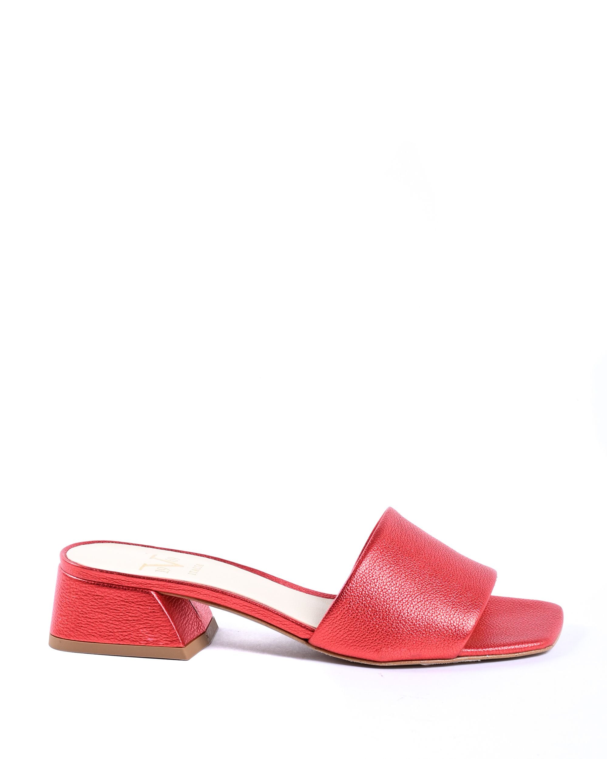 19V69 Italia Sandalia de mujer roja NEPER VIT. BOT. ROSSO