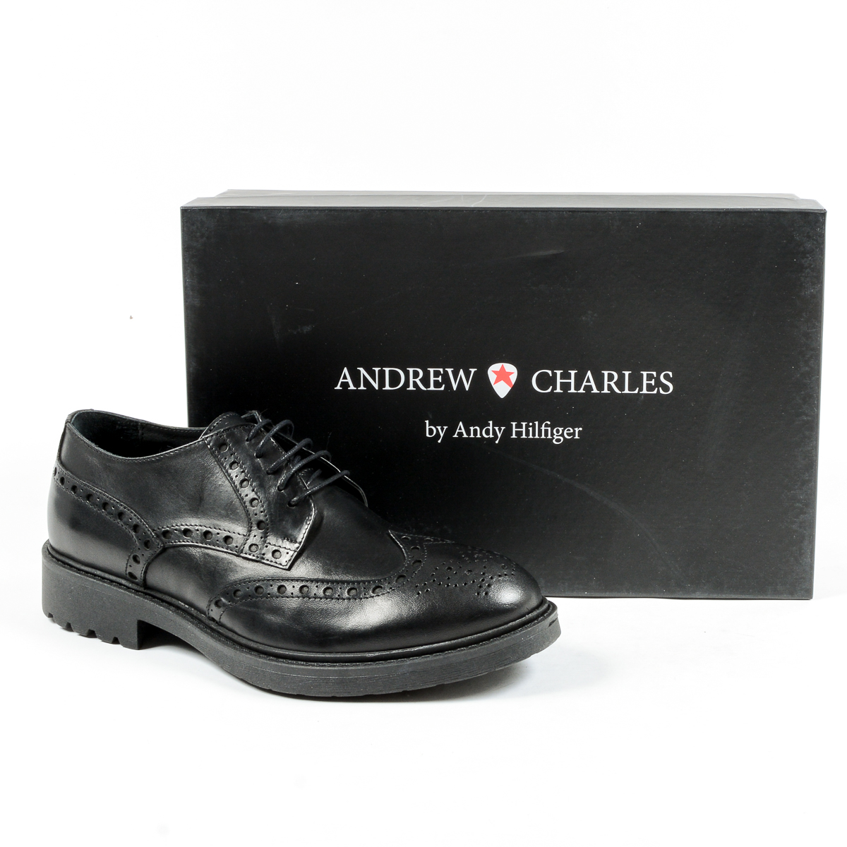 Andrew Charles Mens Classic Shoe Black EDDIE
