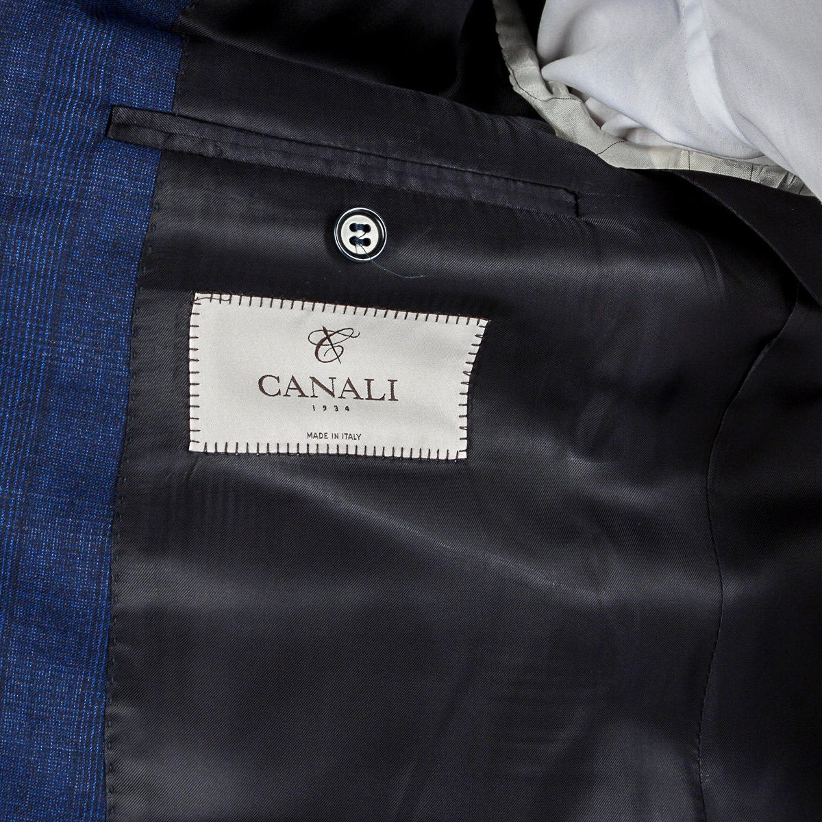 Canali Mens Suit Long Sleeves Blue