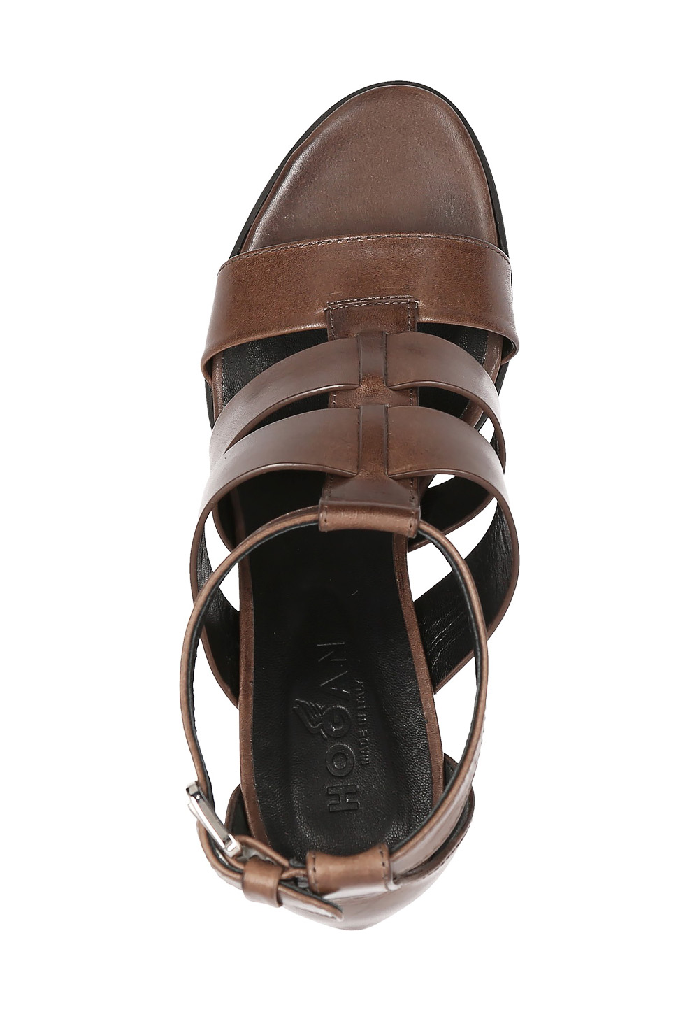 Sandalia Hogan para mujer marrón HXW1570I320AOFS814