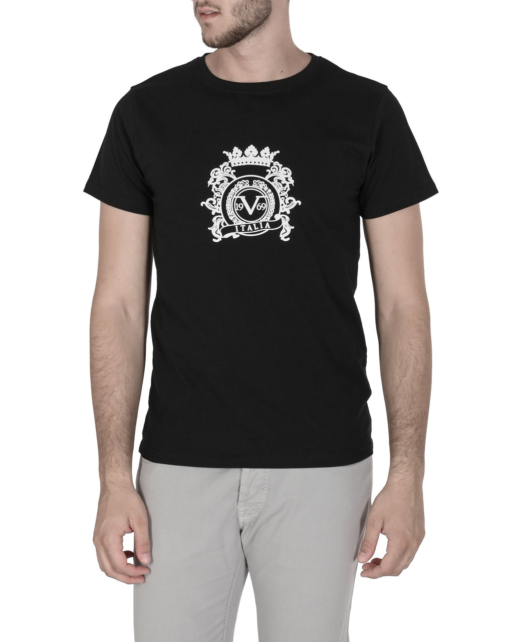 19V69 Italia Mens T-Shirt VSC1MTS02 BLACK