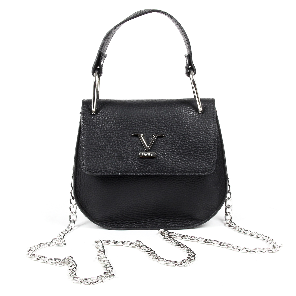 V 1969 Italia Womens Handbag Black DUBLINO