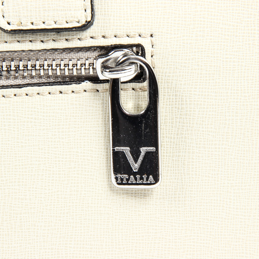 Bolso de mano para mujer V 1969 Italia V006-S SAFFIANO CREMA