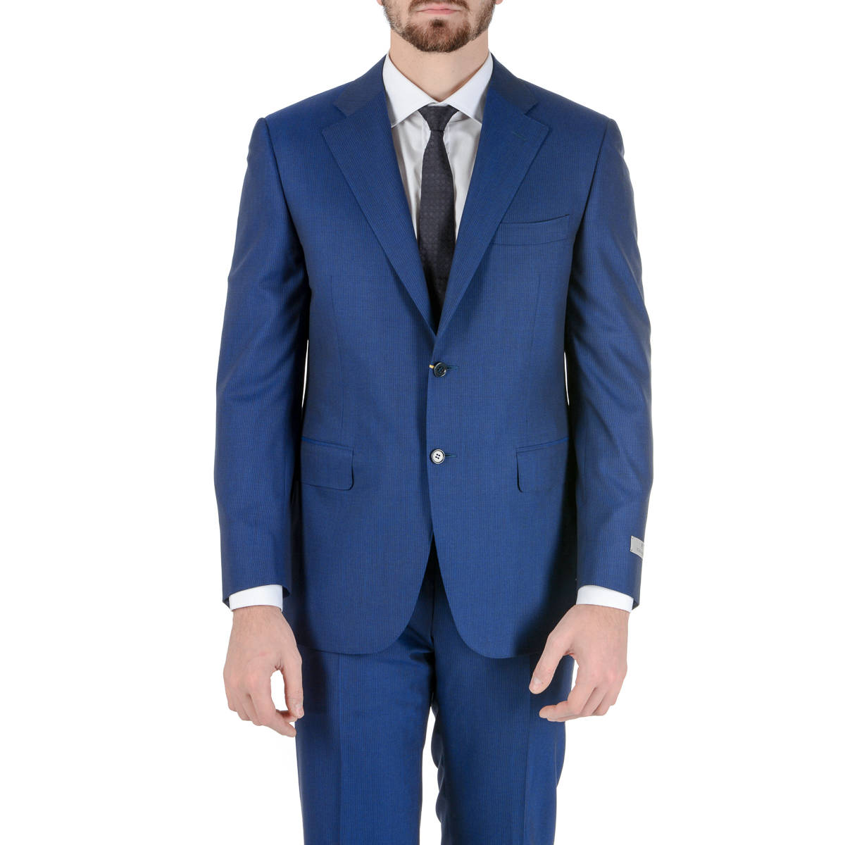 Canali Mens Suit Long Sleeves Blue