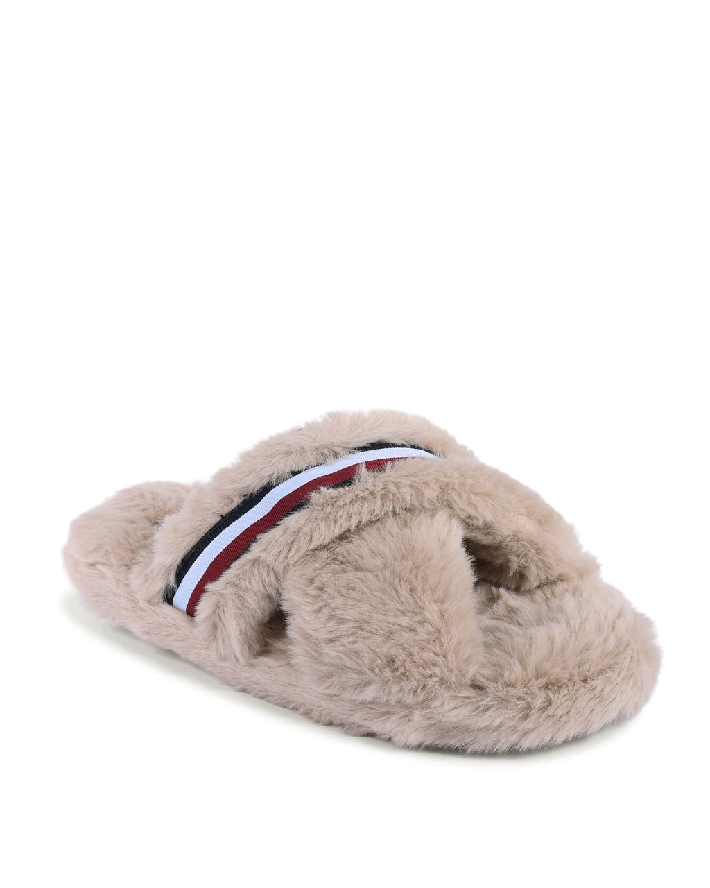 Pantuflas Tommy Hilfiger para mujer en beige FW0FW07551ABO