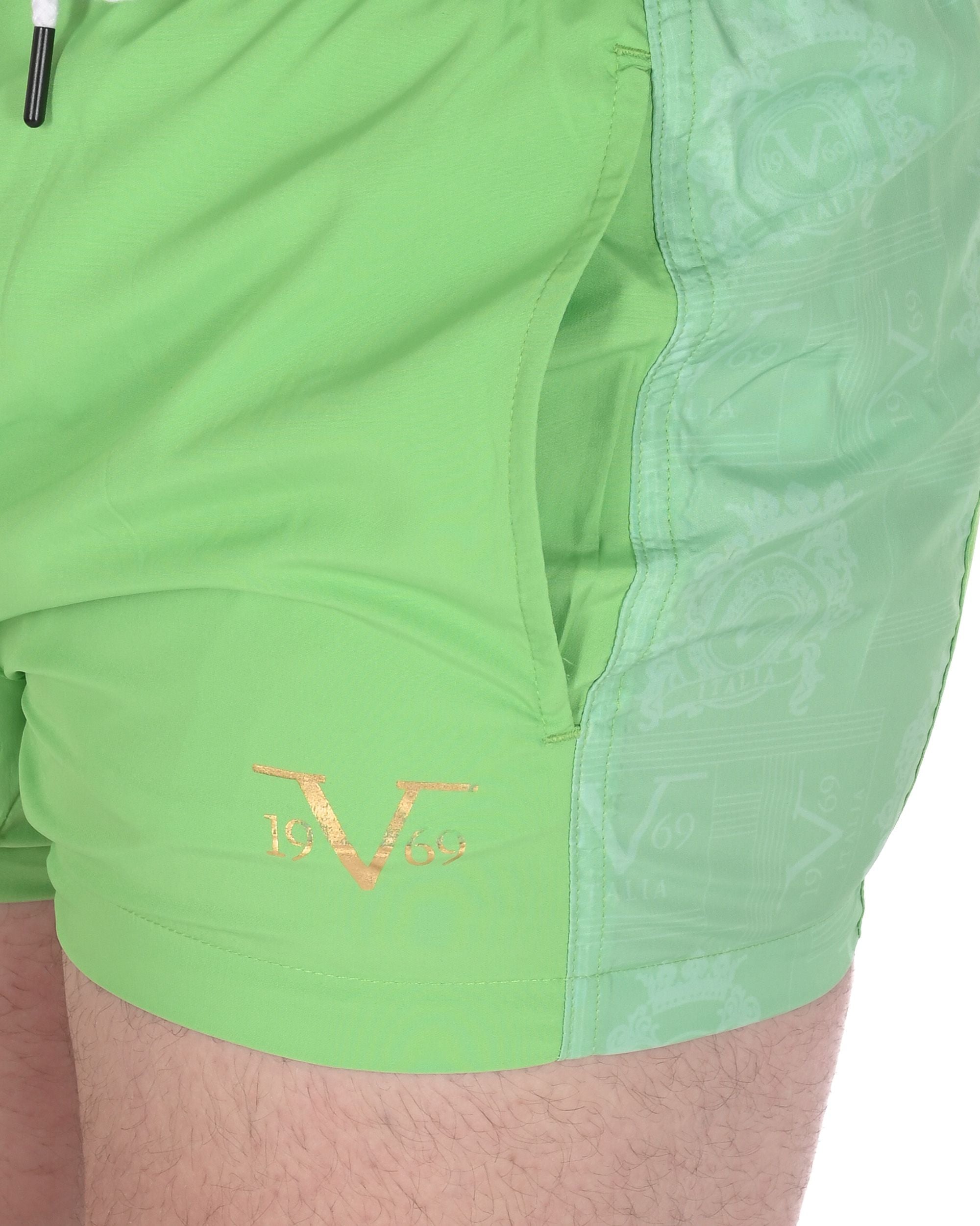 19V69 Italia Mens Swimwear Trunk VSC1MBS03 GREEN