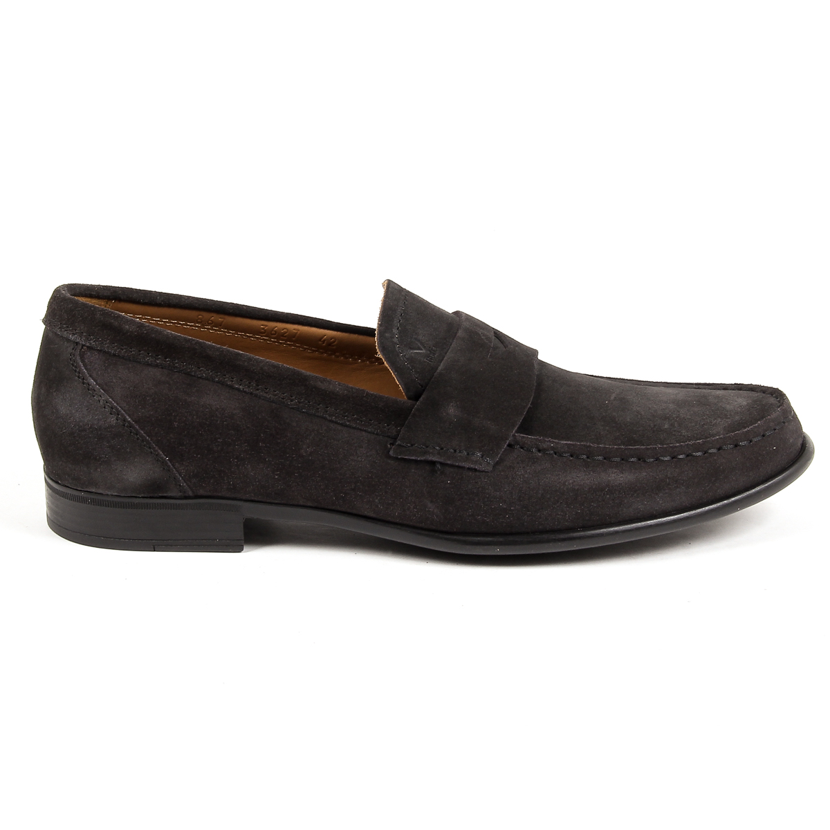 Mocasines V 1969 Italia para hombre, gris oscuro, LEONARDO
