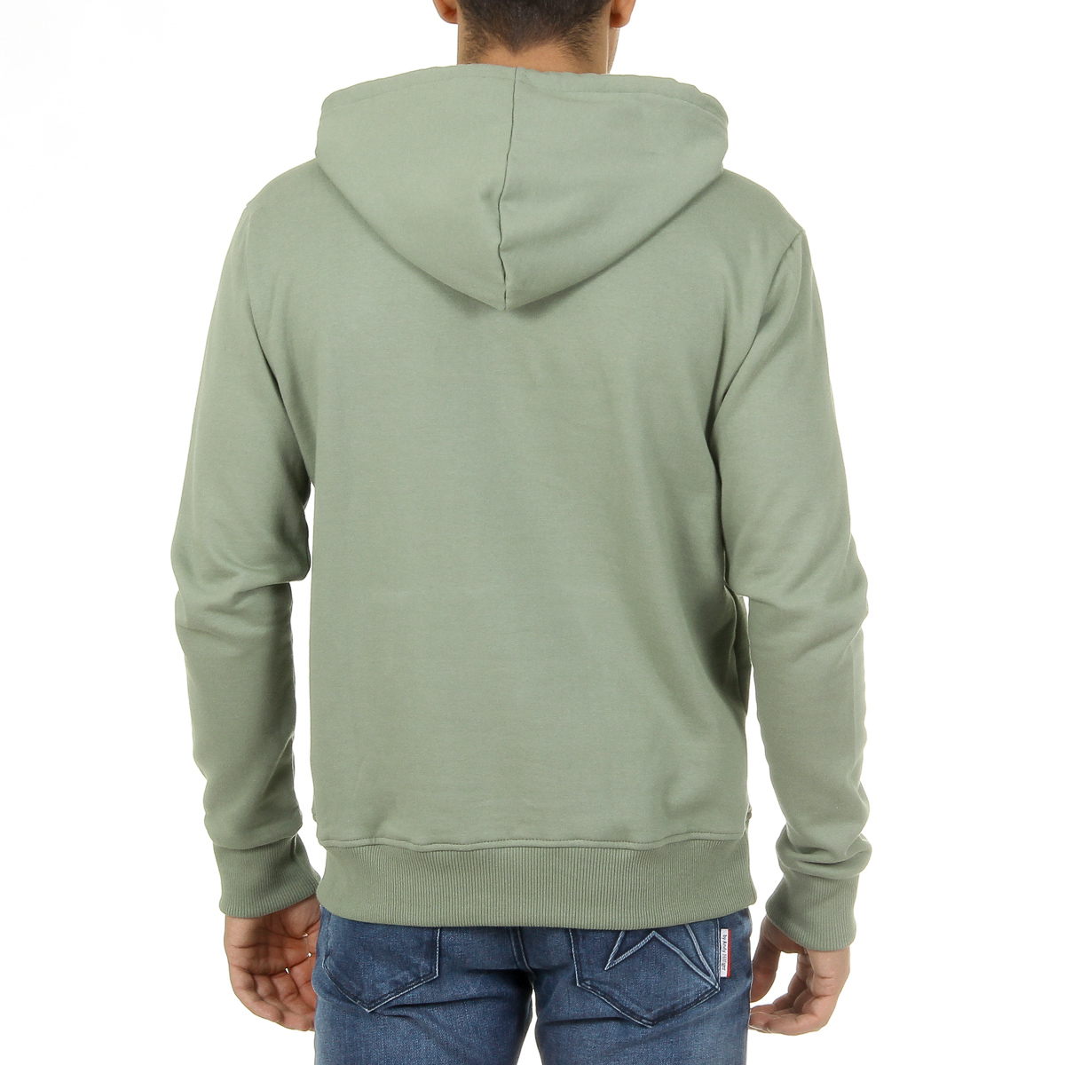 Sudadera con capucha Andrew Charles para hombre, manga larga, cuello redondo, verde FIFI