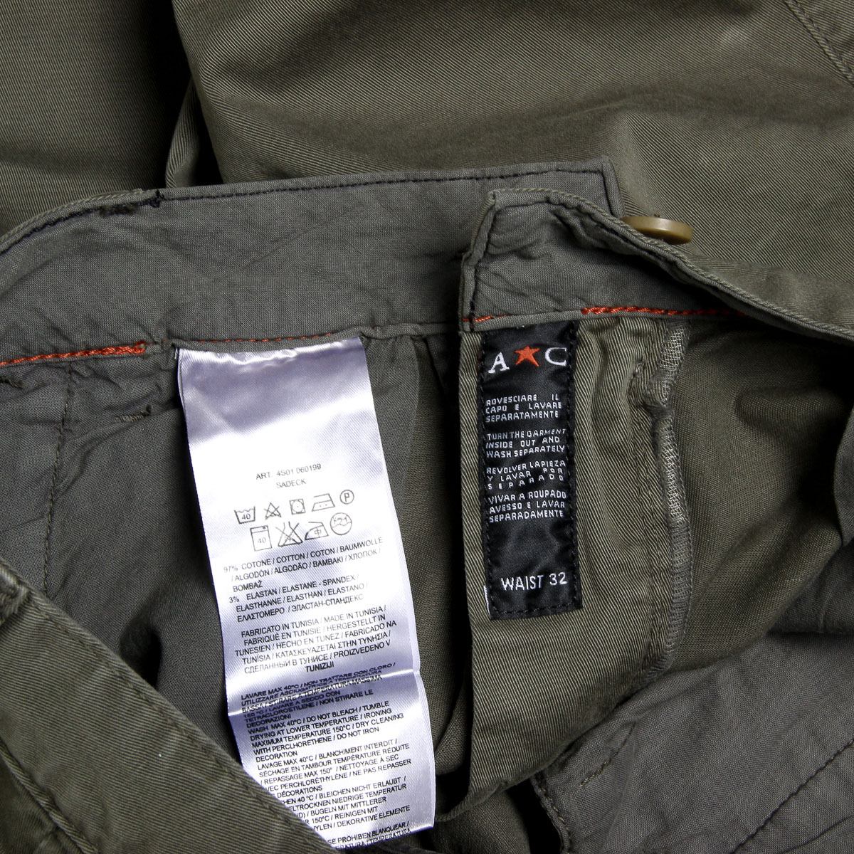 Pantalones cortos para hombre Andrew Charles verde SADECK