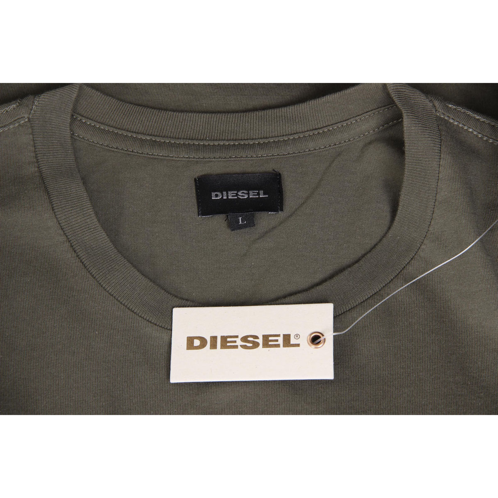 Diesel Mens T-Shirt Short Sleeves Round Neck 00SC4C R091B 51F T-HITA SINGLE JERSEY-RAGS