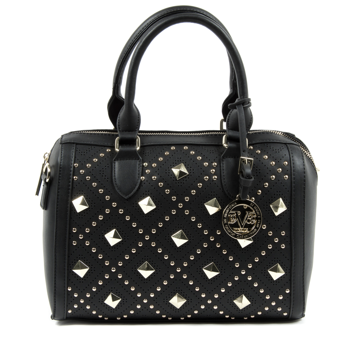 Bolso de mano para mujer V 1969 Italia negro CLAIRE