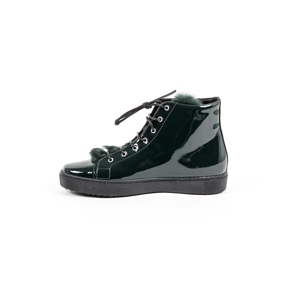 V 1969 Italia Zapatilla alta para mujer 312070 VERNICE VERDE