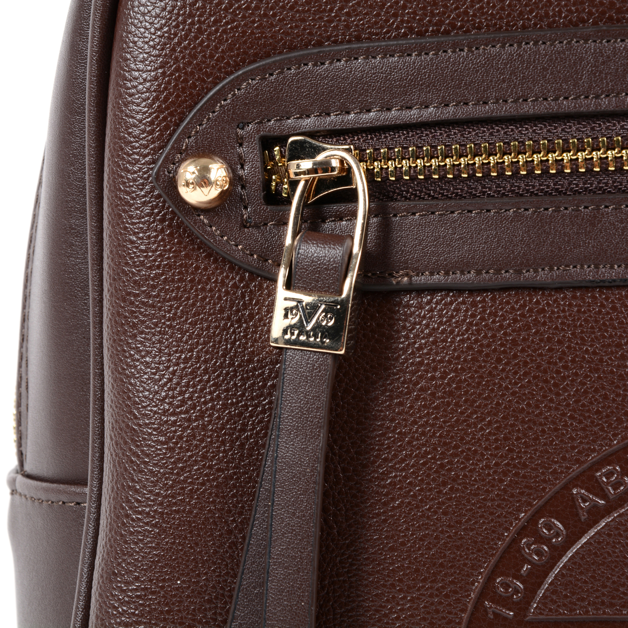 V 1969 Italia Womens Backpack Brown SANTORINI