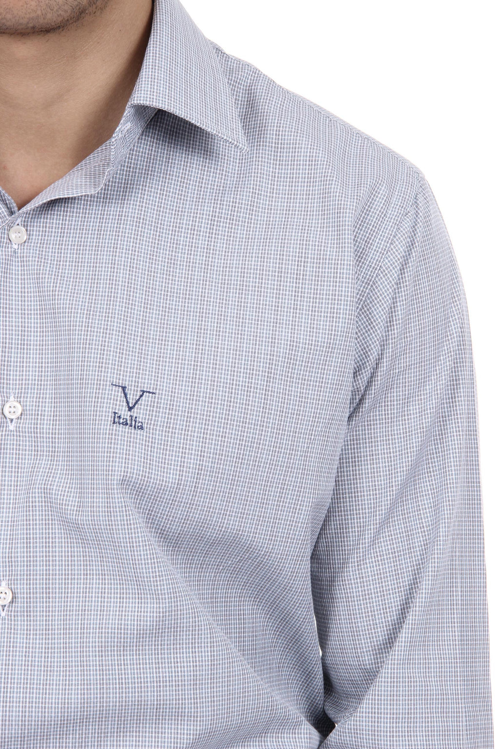 Camisa clásica moderna de corte italiano para hombre V 1969, talla 377, 209