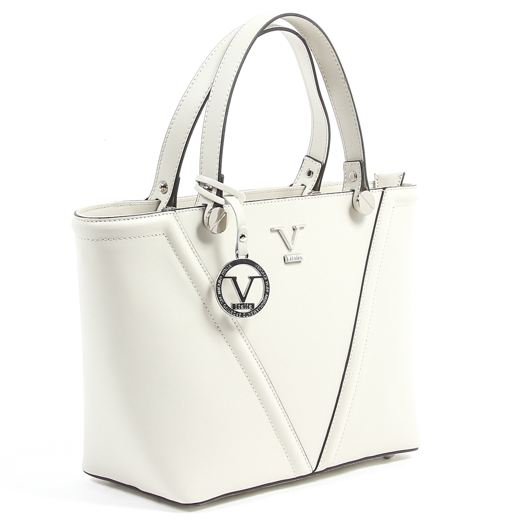 Bolso de mano para mujer V 1969 Italia V008-S RUGA CREMA
