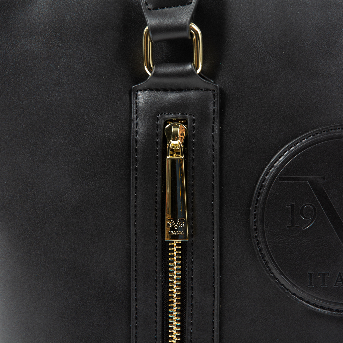 Bolso de mano para mujer V 1969 Italia AGATA negro
