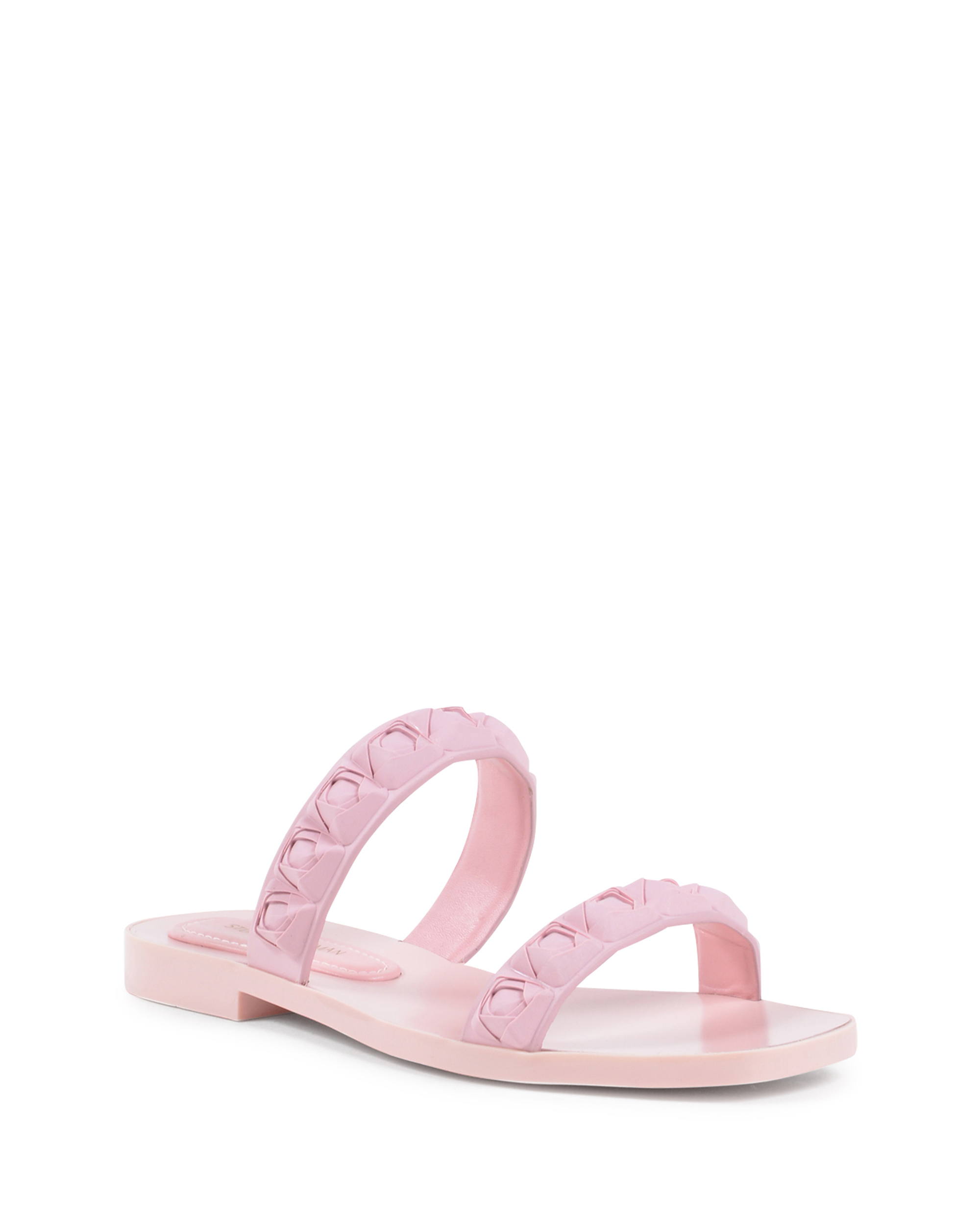 Stuart Weitzman Sandalia plana para mujer rosa ROSITA