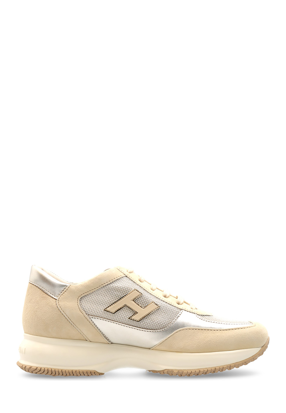 Hogan Womens Sneaker Gold Interactive HXW00N032420HQA89X