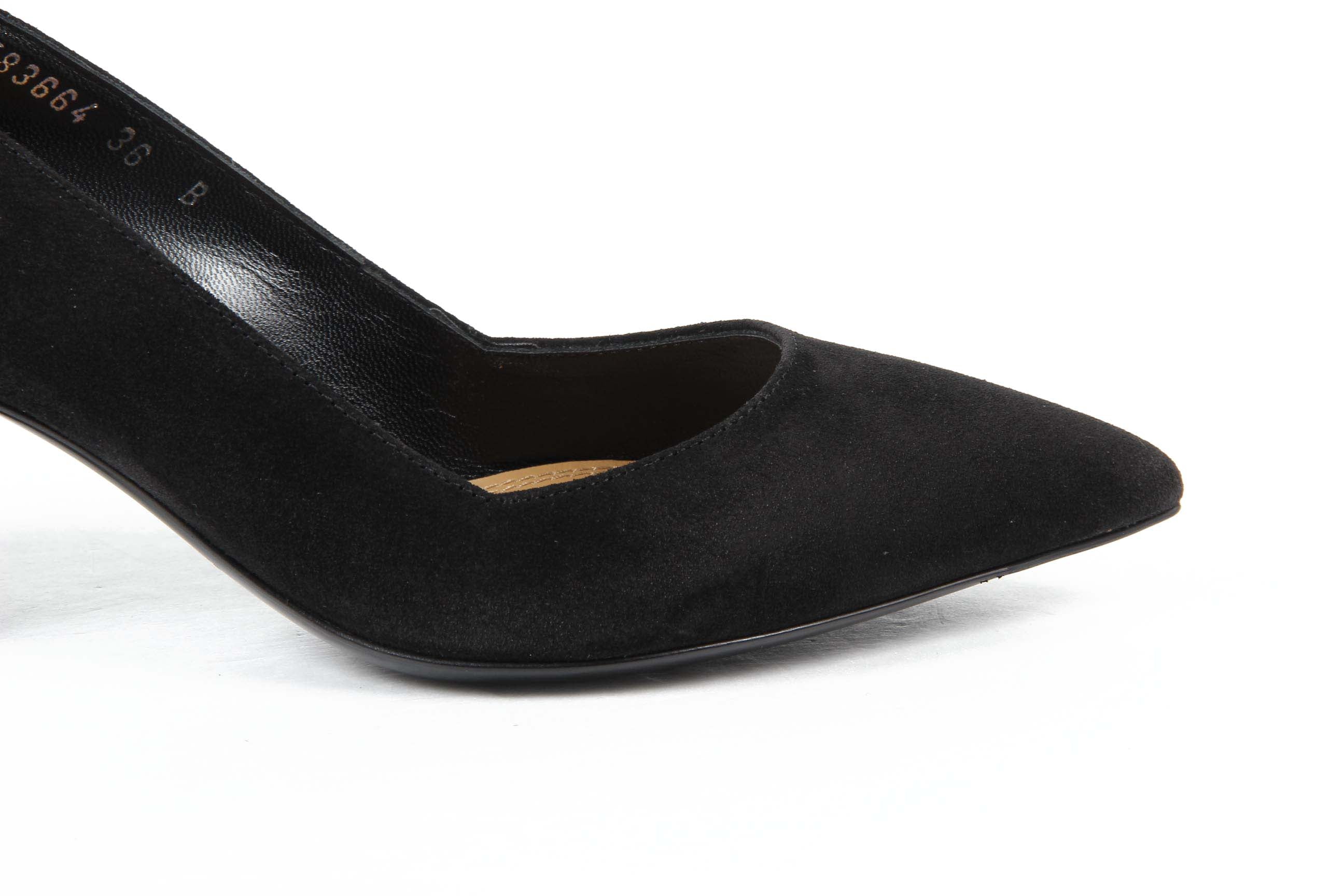 Ralph Lauren - Zapatos de salón para mujer INES CALFSUEDE NEGRO