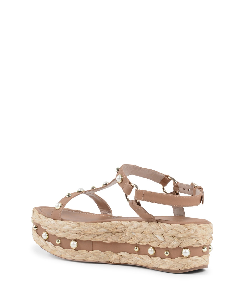 Sandalias de plataforma Stuart Weitzman para mujer en color tostado BERAFFIA