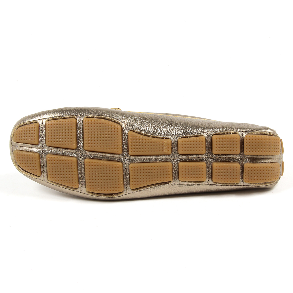 Mocasín V 1969 Italia para mujer dorado AMALFI