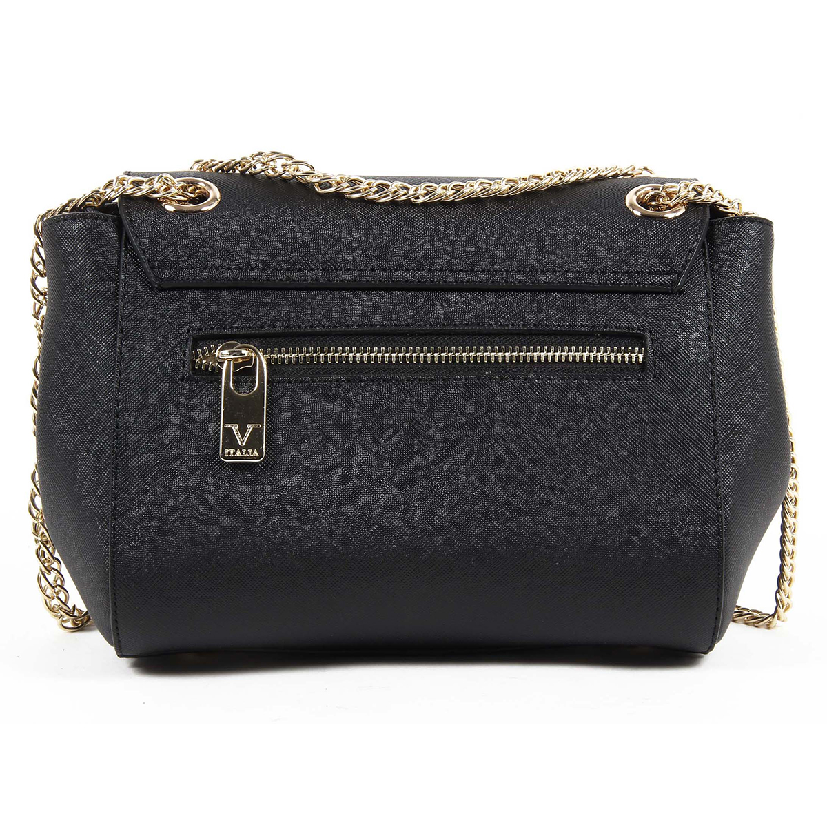 Bolso de mano para mujer V 1969 Italia VE014 NEGRO