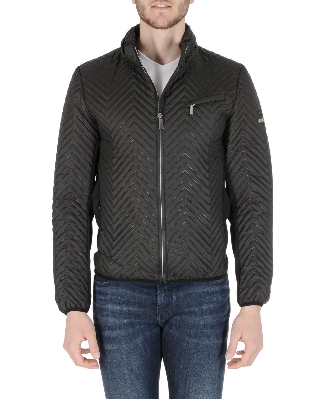 19V69 Italia Chaqueta para hombre Negra BRIAN BLACK